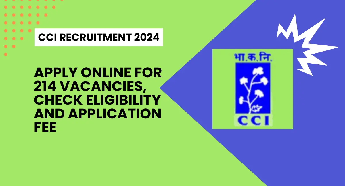 CCI Recruitment 2024