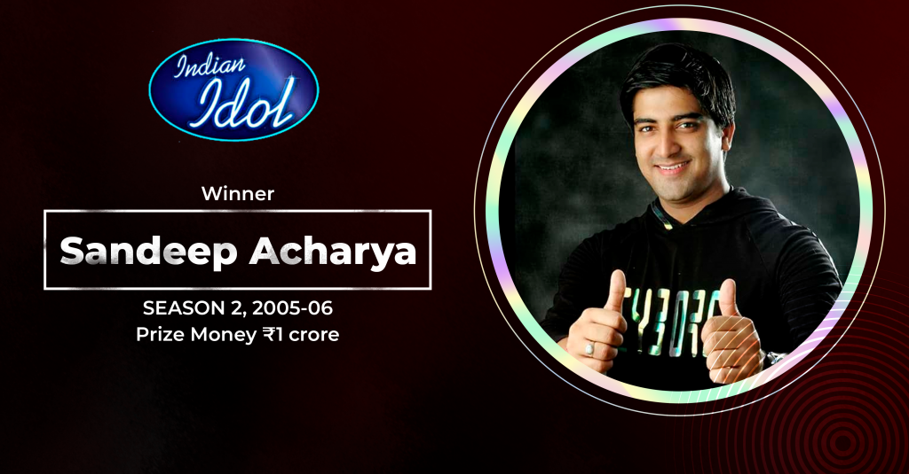 Sandeep Acharya- Indian Idol Season 2 Winner (2005-06)