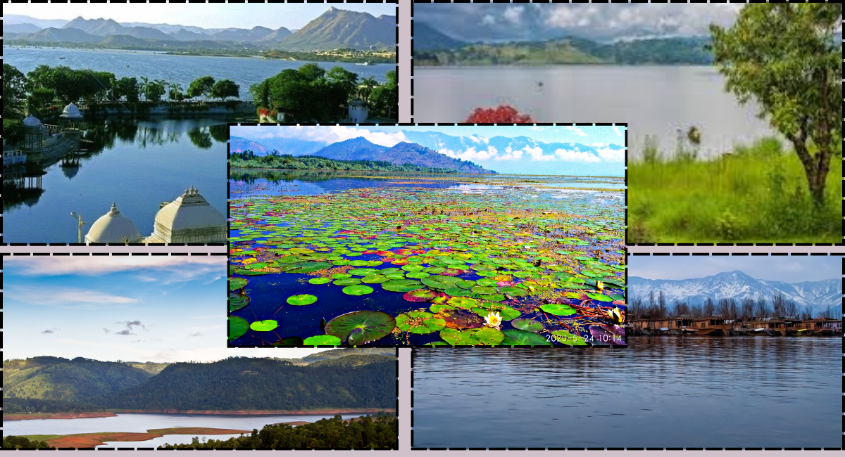 Largest Lakes in India Natural and Man Made