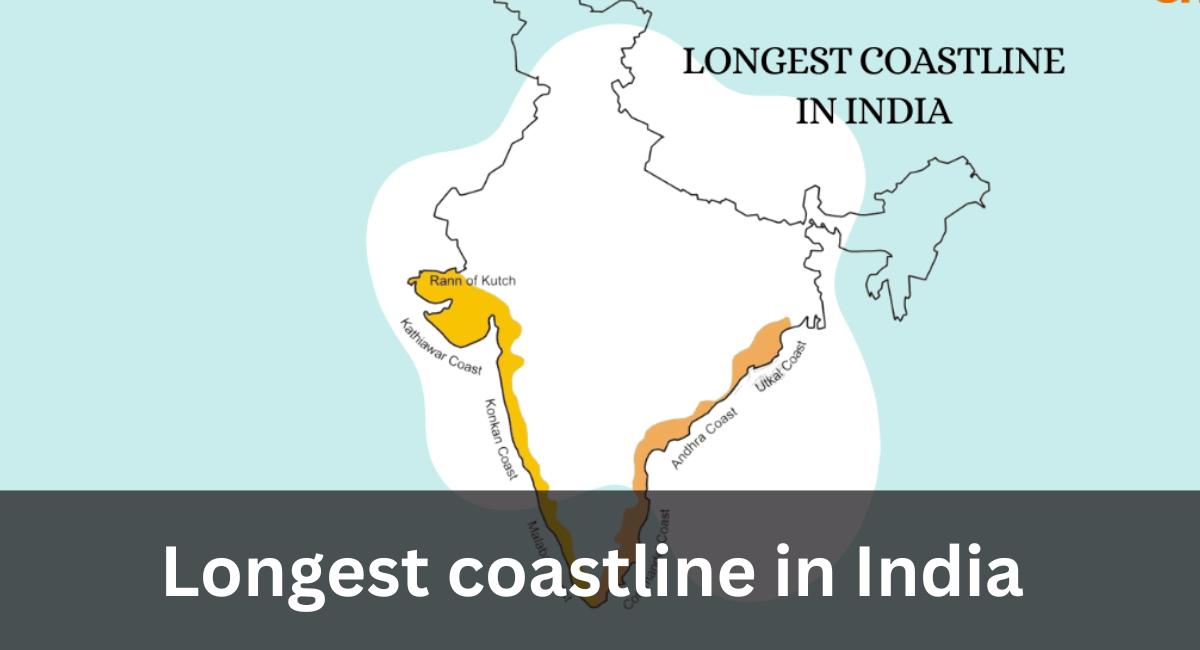 Longest coastline in India