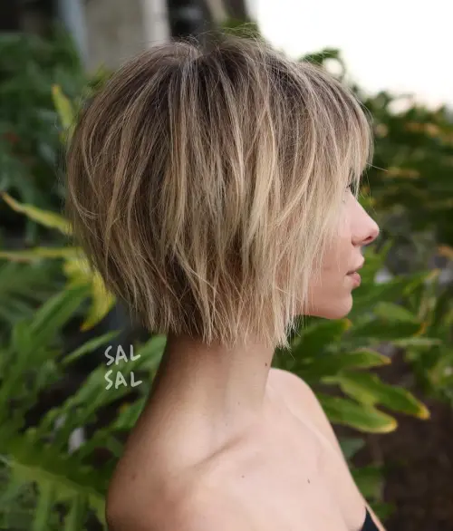 Jagged Crop Short Haircut