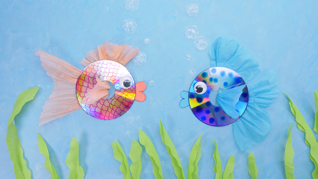 Glittery CD Fish Idea