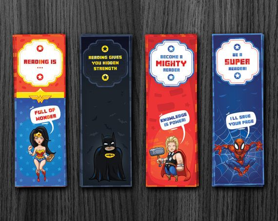 Superhero Bookmark