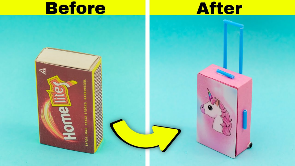 Matchbox Suitcase for Dolls Idea