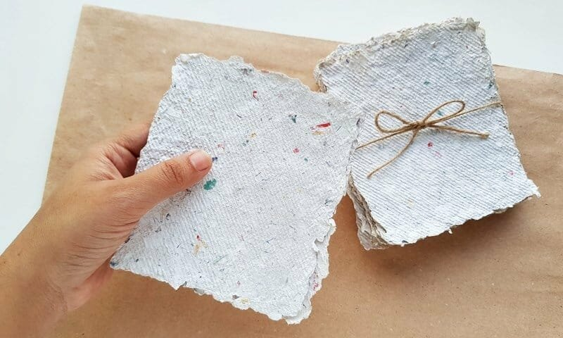 Recycled Paper Out of Waste Paper