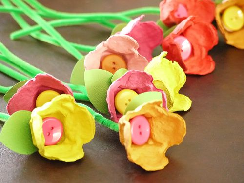 Egg Carton Tulips