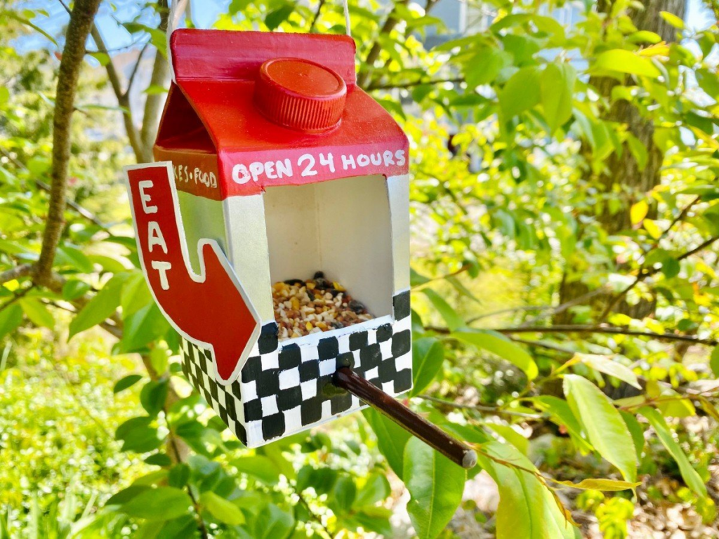 Milk Carton Bird House